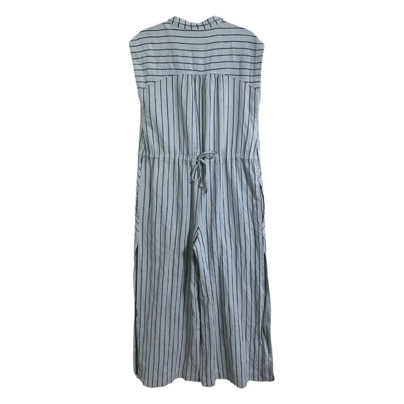 Free People Striped Jumpsuit in Black and White - Picture 2 of 14